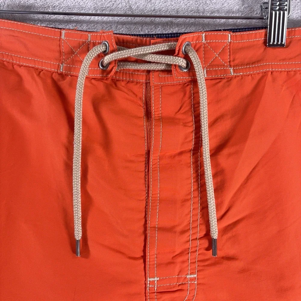 Polo Ralph Lauren Swim Trunks Mens 3XLT Orange Cargo Pony Logo Drawstring
